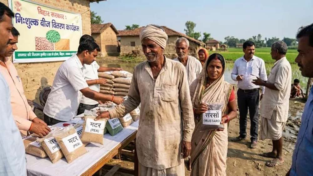 बिहार में बाढ़ प्रभावित किसानों को बड़ी राहत, राई-सरसों और मटर के बीज मिलेंगे मुफ्त