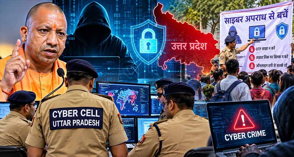 साइबर ठगों पर यूपी पुलिस का डिजिटल वार, ठगी की रकम रोकने की दर राष्ट्रीय औसत से आगे