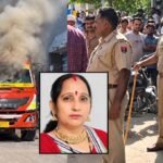 उदयपुर में ट्रक ने स्कूटी सवार महिला को कुचला, गुस्साई भीड़ ने ट्रक में लगाई आग