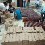 दरभंगा में शराब तस्करी का बड़ा खुलासा, टाइल्स गोदाम से 459 कार्टन विदेशी शराब बरामद