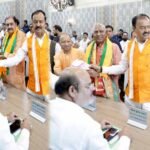 CM योगी की मौजूदगी में BJP के 8 राज्यसभा प्रत्याशियों ने किया नामांकन, जीत तय