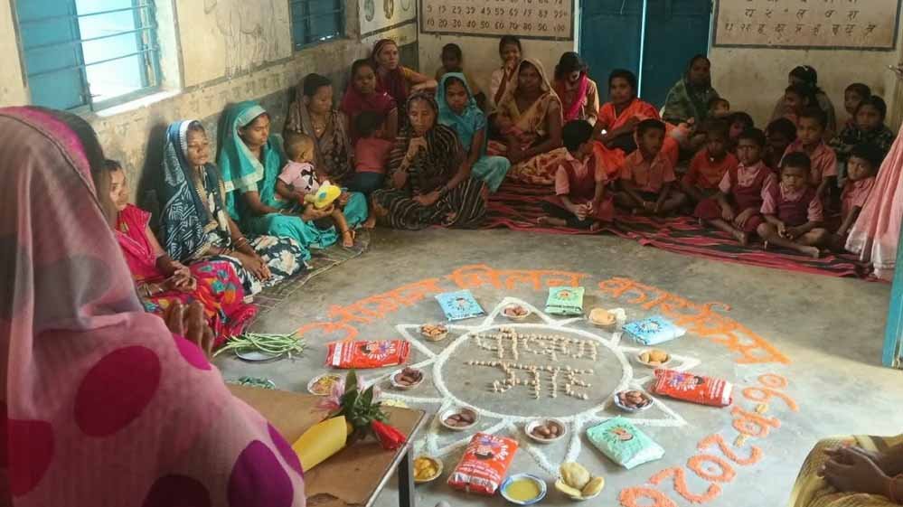 आंगन मिलन सेवा सूरजपुर के आंगनबाड़ी केंद्रों में सजी पोषण और खुशियों की चौपाल