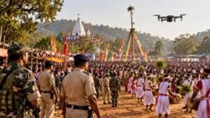 रांची के मुड़मा जतरा मेले में सुरक्षा के कड़े इंतजाम, ड्रोन-CCTV से निगरानी और 21 गश्ती दल तैनात