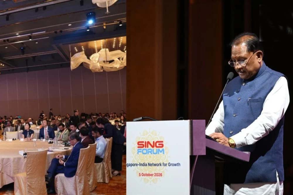 SING FORUM में CM साय ने ग्लोबल इन्वेस्टर्स को दिया छत्तीसगढ़ आने का न्योता, बेहतर नीतियों का भरोसा