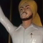 मोगा में शहीद भगत सिंह की प्रतिमा पर रंग पोता, अपमान के खिलाफ भड़के लोग