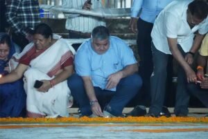 रणजीता स्टेडियम में रंगोली के जरिए साकार हुआ डिजिटल इंडिया का विजन