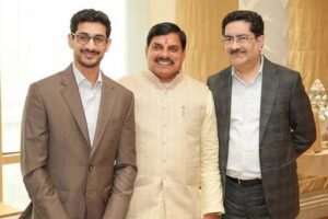 मुख्यमंत्री डॉ. यादव ने आदित्य बिरला समूह के प्रमुख कुमार मंगलम बिरला से की भेंट