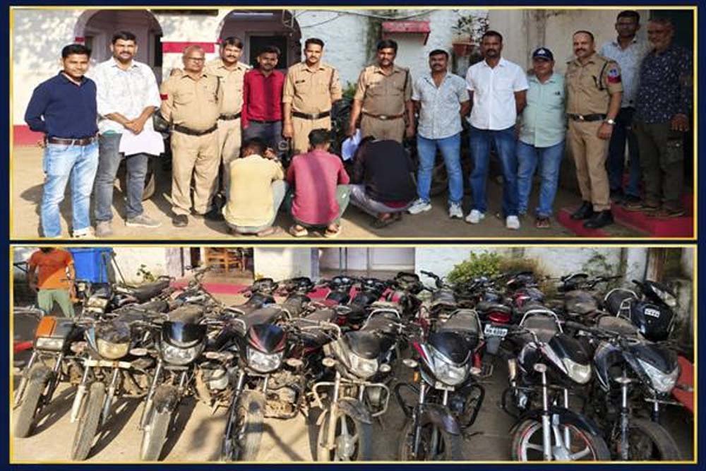 मध्यप्रदेश पुलिस की वाहन चोरों के विरुद्ध बड़ी कार्रवाई