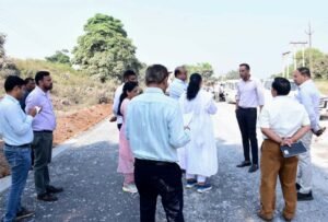पीडब्ल्यूडी सचिव का निरीक्षण, निर्माण गुणवत्ता में लापरवाही पर नाराजगी