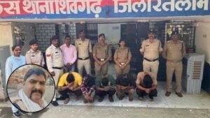 वर्दी की आड़ में साजिश! रतलाम शराब दुकान लूटकांड में पुलिसकर्मी सहित 6 आरोपी गिरफ्तार