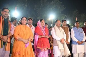 माता शबरी की पावन नगरी शिवरीनारायण में चित्रोत्पला गंगा महाआरती में शामिल हुए मुख्यमंत्री  विष्णु देव साय